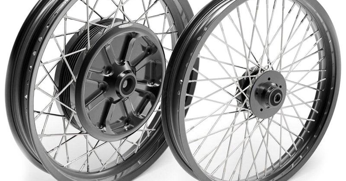 Pair of spoked wheels R80RT-RS 48M6 (DRUM BRAKE)
