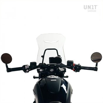 Windshield with GPS support for Ducati Scrambler