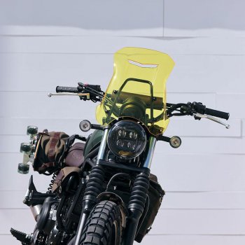 Windshield with GPS support for Honda CL