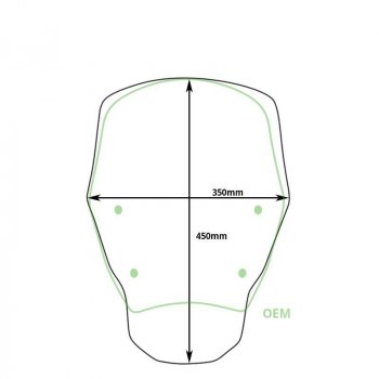Windshield M without Radar BMW R1300GS (2023 onwards)