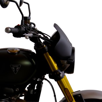 Black windshield Triumph Street Scrambler 900 (2026 until now)