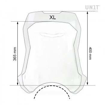 Windshield XL with GPS support for Ducati Scrambler