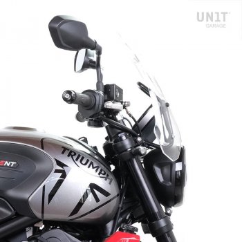 Windshield with GPS support for Triumph Trident 660