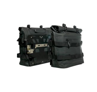 Two Khali side panniers in TPU 35L - 45L + Pair of aluminium plates BMW R1300GS ADV