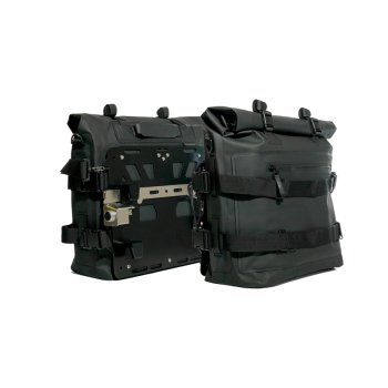 Two Khali side panniers in TPU 35L - 45L + Pair of aluminium plates BMW R1300GS ADV
