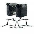 Two Khali side panniers in TPU 35L - 45L + Pair of aluminium plates with Triumph Street Scrambler