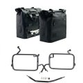 Two Khali side panniers in TPU 35L - 45L + Pair of aluminium plates + Subframes for aluminum side panniers Atlas BMW F450GS
