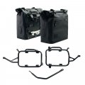 Two Khali side panniers in TPU 35L - 45L + Pair of aluminium plates + Inox Subframe for Aluminium side panniers BMW F900GS