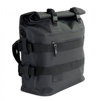 Two Khali side panniers in TPU 35L - 45L + Pair of aluminium plates + Inox Subframe for Aluminium side panniers Moto Guzzi Stelvio