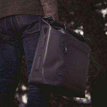 Two Khali side panniers in TPU 35L - 45L with Inox Subframe NineT-Series