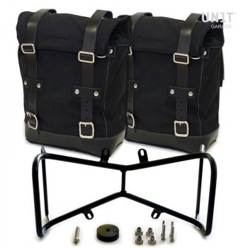 Two Side Panniers Canvas + Symmetrical  Double Subframe NineT