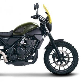 Matt Black Honda CL tank side panels