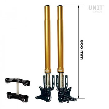 Ohlins USD fork kit + Unit Garage triple clamp