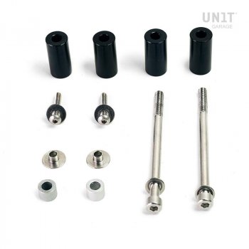 Replacement kit of screws and adapters for frames nineT
