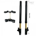Ohlins USD fork kit LOW + Unit Garage triple clamp
