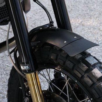Black front fender