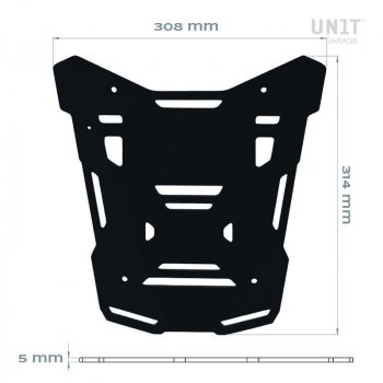 Top case plate for luggage rack BMW R1300GS