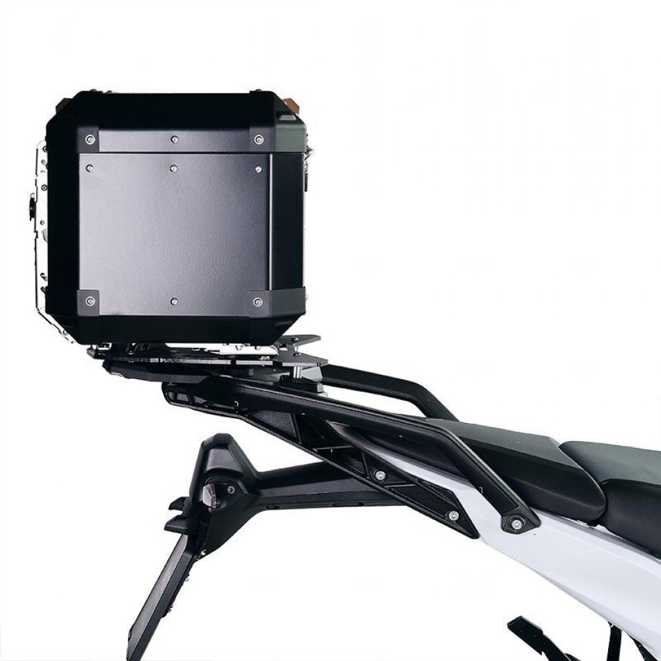 Atlas Silver top case plate for original BMW R1300GS luggage rack