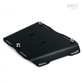 Top case plate for luggage rack