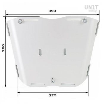 Pan America plate for Atlas top case with support