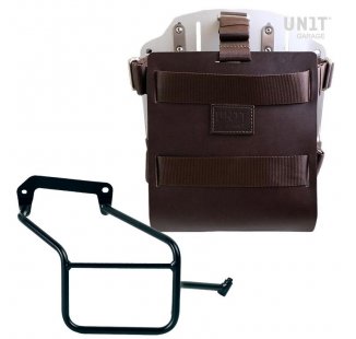 Carrying system in aluminum with adjustable leather front, Quick Release System and frame