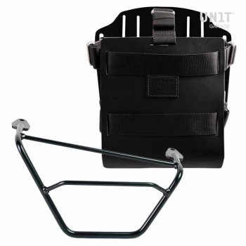 Carrying system in aluminum with adjustable leather front, Quick Release System and right frame
