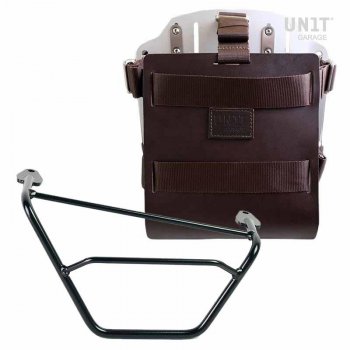 Carrying system in aluminum with adjustable leather front, Quick Release System and right frame