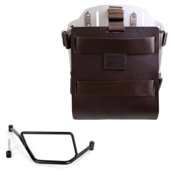 Carrying system in aluminum with adjustable leather front and Quick Release System + Right Frame BMW F450GS