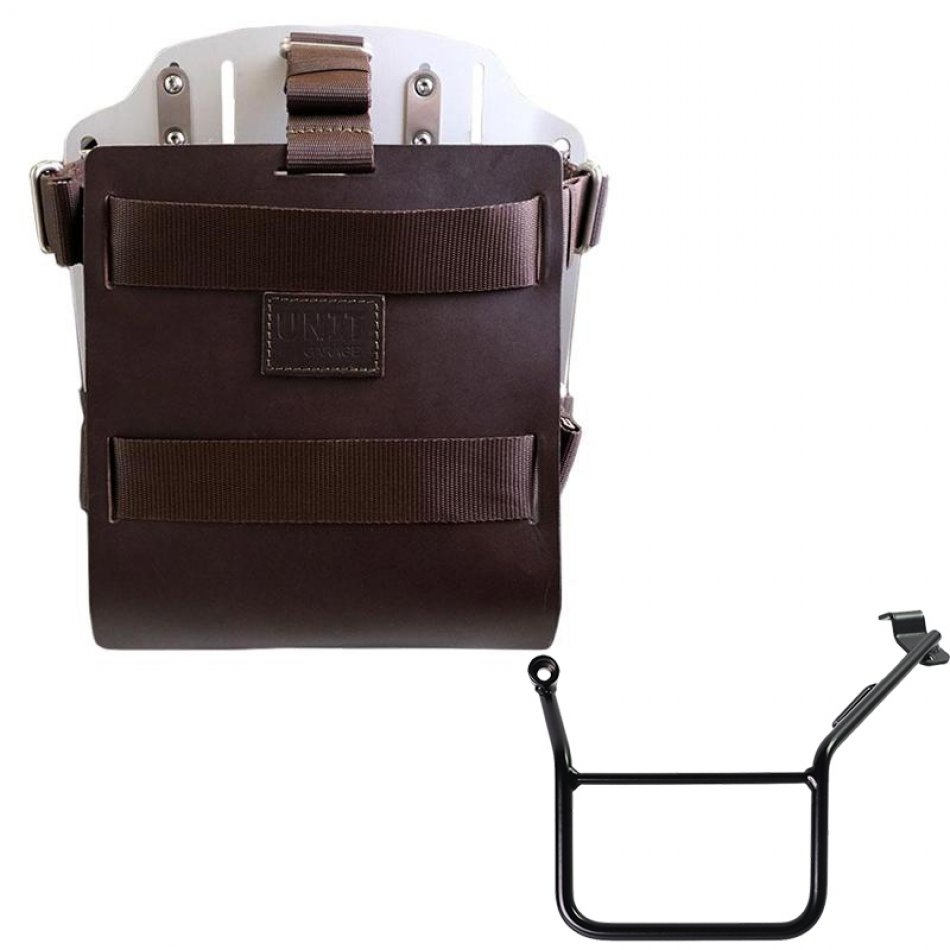 Carrying system in aluminum with adjustable leather front and Quick Release System + Left Subframe BMW F900GS