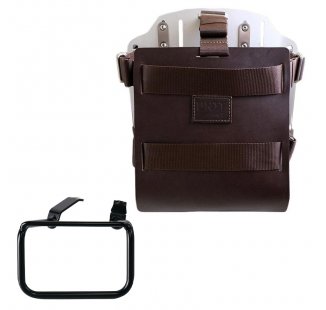 Carrying system in aluminum with adjustable leather front and Quick Release System + Right Frame BMW R12 G/S