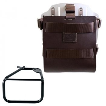 Carrying system in aluminum with adjustable leather front and Quick Release System + Right subframe BMW R12 NineT