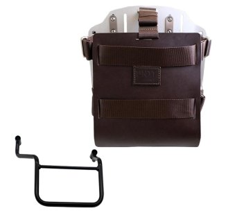 Carrying system in aluminum with adjustable leather front and Quick Release System + Right Frame Honda Transalp 750 (2023 until now)
