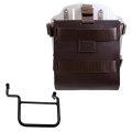 Carrying system in aluminum with adjustable leather front and Quick Release System + Right Frame Honda Transalp 750 (2023 until now)
