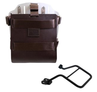 Carrying system in aluminum with adjustable leather front and Quick Release System + Left Frame KTM 1290/1390 Super Adventure S-R
