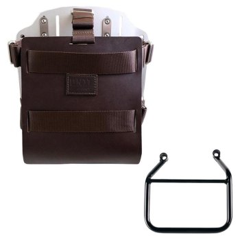 Carrying system in aluminum with adjustable leather front and Quick Release System + Left Subframe Triumph Speed 400 & Scrambler 400 X