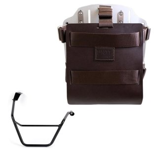 Carrying system in aluminum with adjustable leather front and Quick Release System + Right Subframe Triumph Street Scrambler 900 (2026 until now)