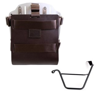 Carrying system in aluminum with adjustable leather front and Quick Release System + Left Subframe Triumph Street Scrambler 900 (2026 until now)