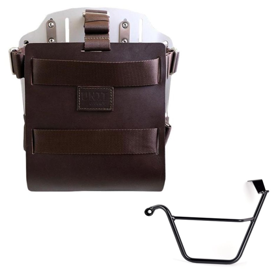 Carrying system in aluminum with adjustable leather front and Quick Release System + Left Subframe Triumph Street Scrambler 900 (2026 until now)