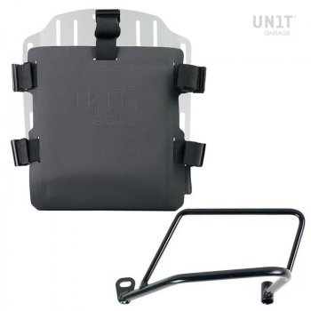 Aluminum bag holder with adjustable front in Hypalon and Quick Release System + subframe