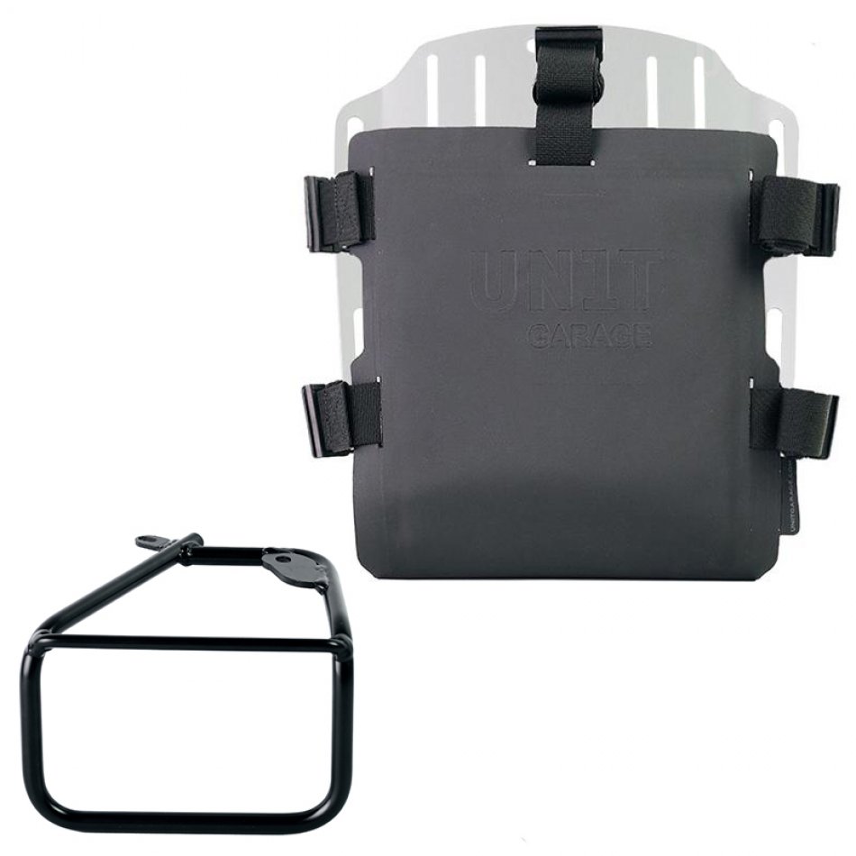 Carrying system in aluminum with adjustable Hypalon front and Quick Release System + Right subframe BMW R12 NineT