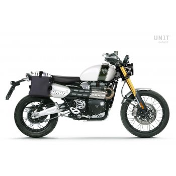 Carrying system in aluminum with adjustable Hypalon front and Quick Release System + Right Subframe Triumph Scrambler 1200 XC_XE (2019 until now)