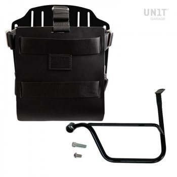 Carrying system in aluminum with adjustable leather front, Quick Release System and frame (2019 until now)