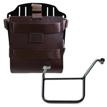 Carrying system in aluminum with adjustable leather front, Quick Release System and frame