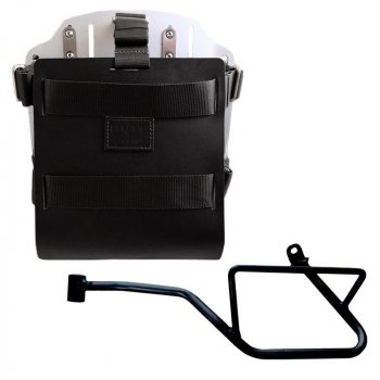 Carrying system in aluminum with adjustable leather front, Quick Release System and frame