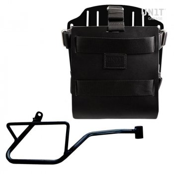 Carrying system in aluminum with adjustable leather front, Quick Release System and frame