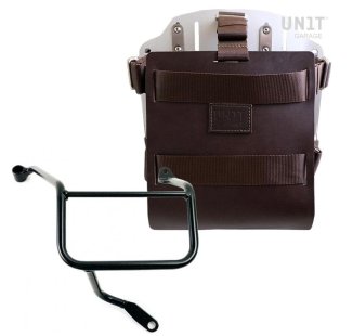 Carrying system in aluminum with adjustable leather front, Quick Release System and frame