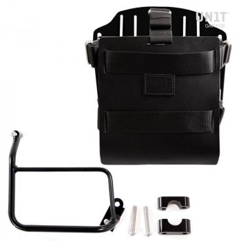 Carrying system in aluminum with adjustable leather front, Quick Release System and frame