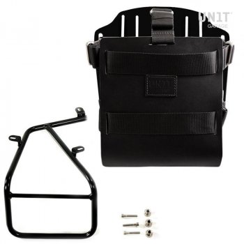 Carrying system in aluminum with adjustable leather front, Quick Release System and frame