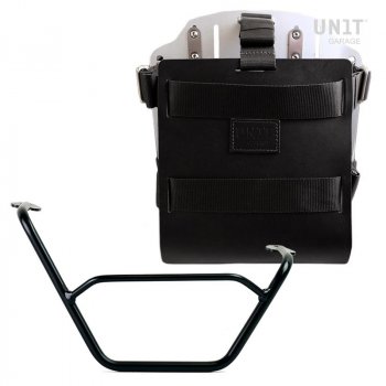 Carrying system in aluminum with adjustable leather front, Quick Release System and right frame