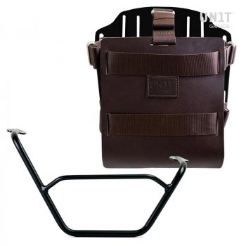 Carrying system in aluminum with adjustable leather front, Quick Release System and right frame